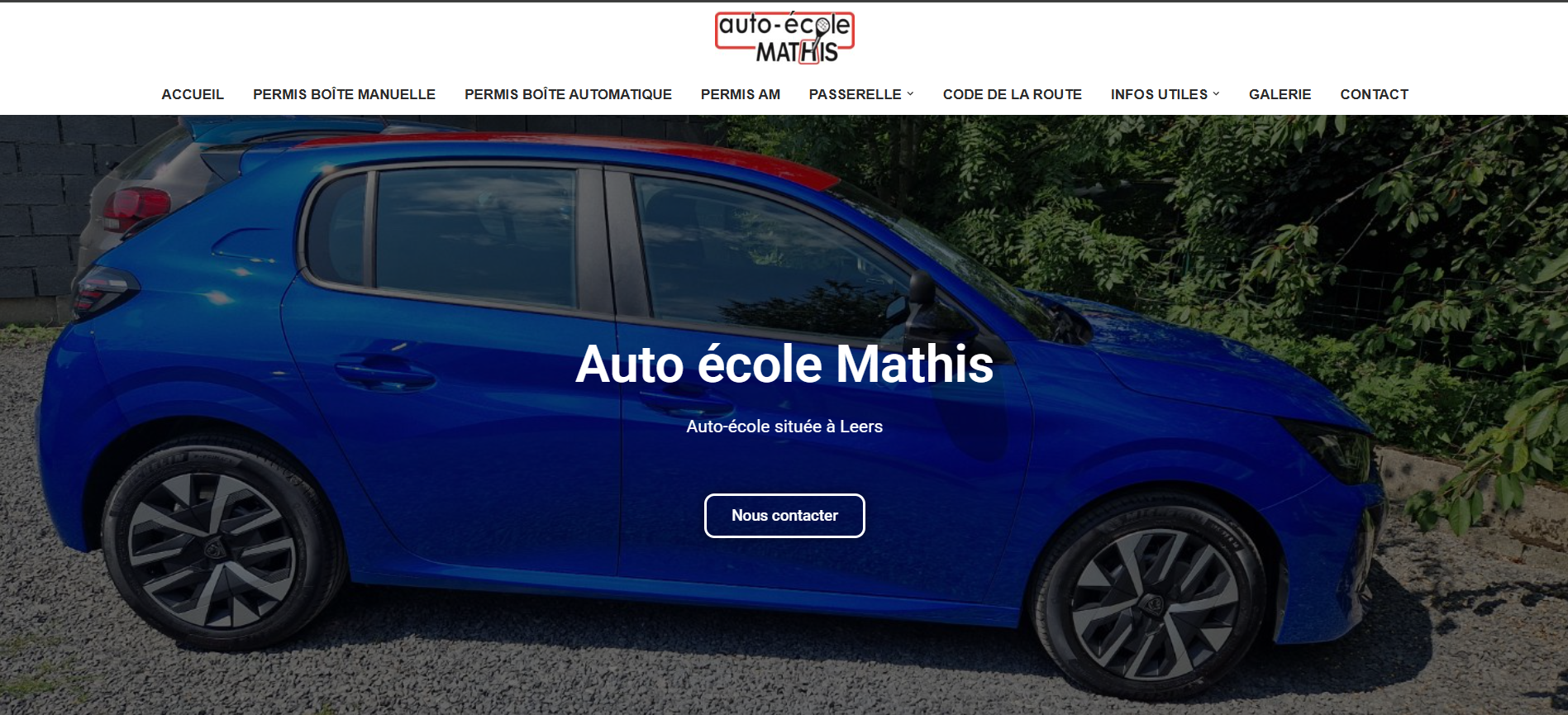 Aperçu du site Auto-école Mathis